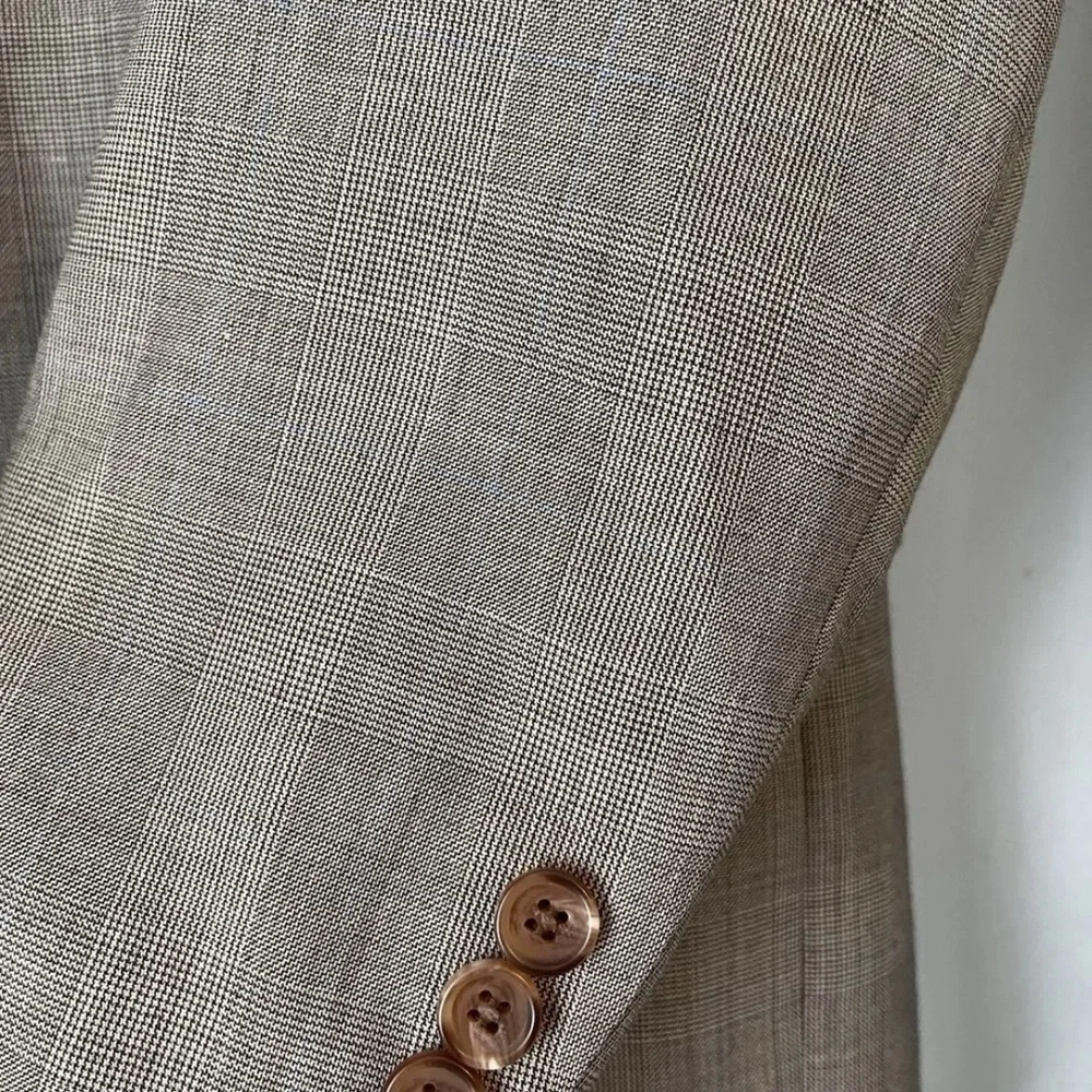 Lauren Ralph Lauren Jacket Mens 41R Gray Plaid 100% Wool Lord + Taylor Blazer - Picture 3 of 13